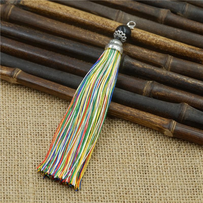 Tassel Ear With Hat Diy Handmade Ear Pendant High-End Lobster Buckle Tassel Ear Pendant