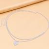 Dual Layer Heart Waist Chain for Women Sexy Nightclub Rave Festival Accessories Rhinestone Body Chain Bikini Jewelry