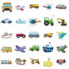 50 Cartoon Ferry Stickers Traffic Car Picture Recognition Children Cognition Cartoon Early Education Kindergarten Cute Stickers