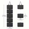 Jewelry Organizer Pouch With Hanging Earring, Foldable And Expandable Storage Case For Awards, Pins, Badges, And More
