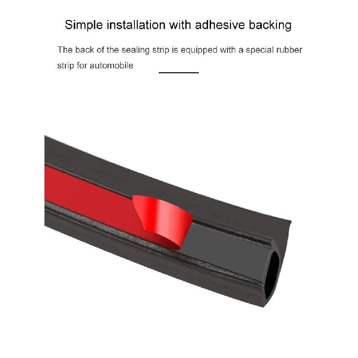 For Tesla Model 3/Y 2017-2025 Door Seal Kit Soundproof Rubber Weather Draft Seal Strip Sunroof Seal Wind Noise Reduction Kit