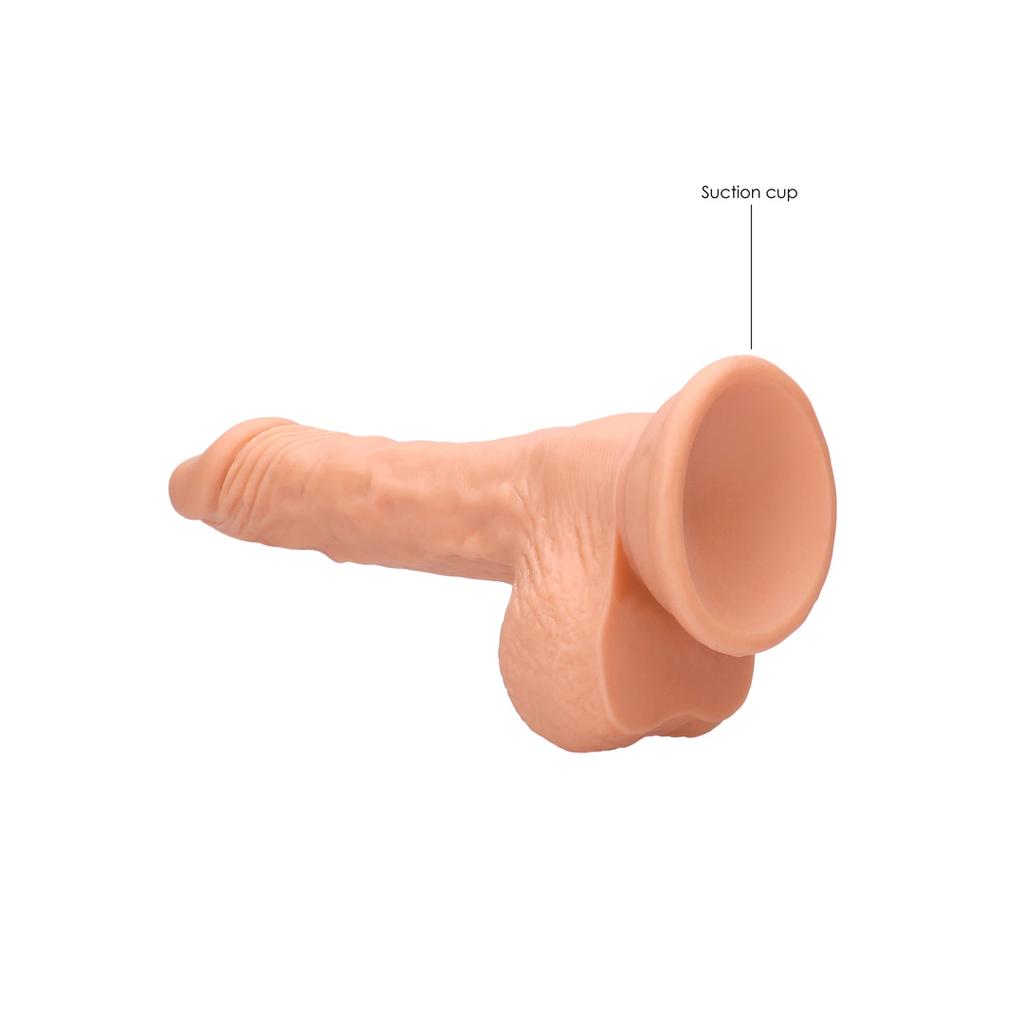 RealRock - Dildo with Testicles 17 cm