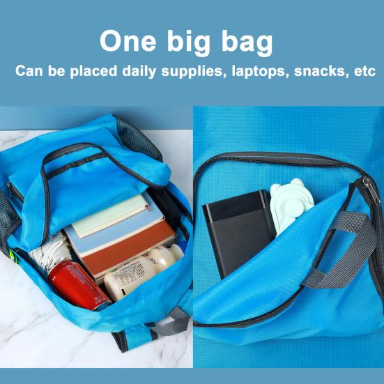 Unisex Travel Backpack Multi Pockets Ultra Lightweight Foldable Waterproof College Backpack Bag Climbing Hiking Business Daypack