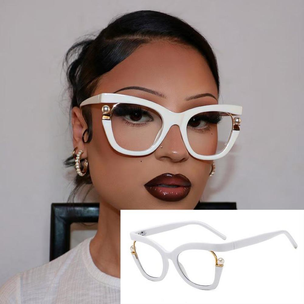 

Індивідуальні рецептурні окуляри для міопії Елегантні перламутрові окуляри «котяче око» для жінок Захист від синього світла Модні окуляри для короткозорості -2 Myopia -400