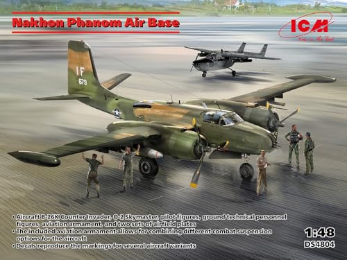 ICM 1/48 Nakhon Phanom Air Base Set Plastic Model Kit DS4804 (Scenery)