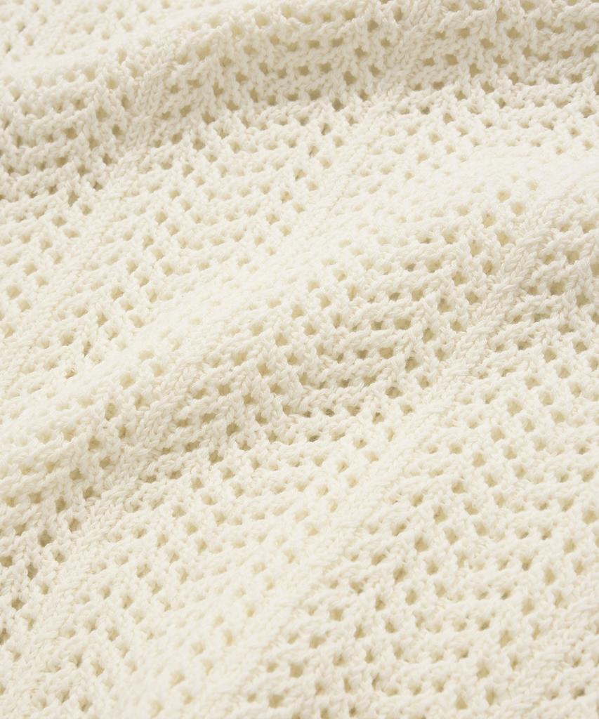 COVERNAT Cable Round Half Knit Ivory