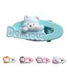 5Pcs Girl Hairpins White Bear Hollow Design Oval Hair Clips Cartoon Style Stable Hair Fixing Pins Multiple Styles Hair Accessories