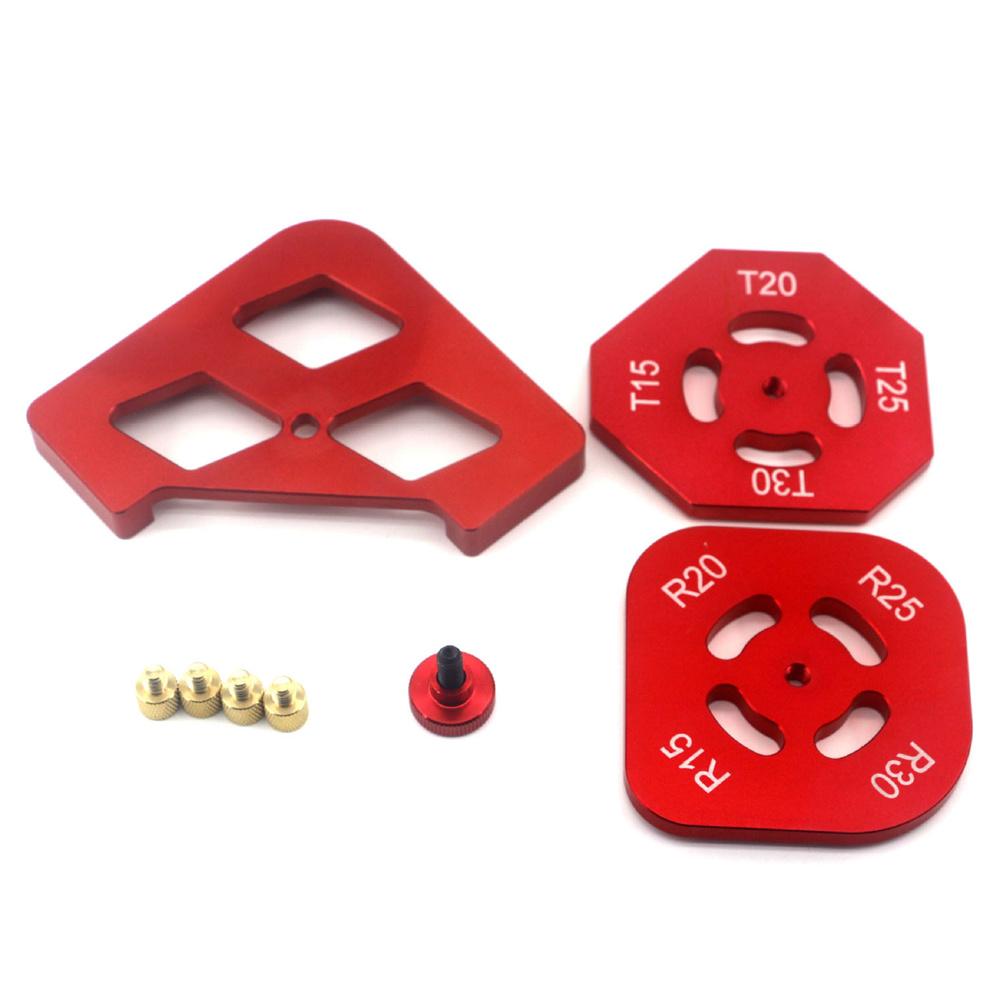 Woodworking Round Corner Chamfer Template Arc / T Corner Gauge Trimming Machine Wood Edge Jig Locator Fillet Arc Tool Kit