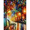 DIY 5D Diamond Painting Rain City Night Street Full Round Drill Diamond Embroidery Landscape Rhinestone Mosaic Home Decor