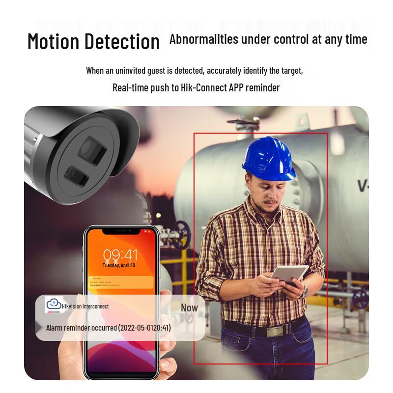 HIKVISION 2MP Explosion-Proof Full-Color Night Vision IP Camera CN plug (adapter included)