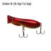 69mm 9.3g Topwater Popper Bait Hard Plastic Rattle Sound Hard Plastic Popper Floating Design Wobble Action