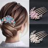 Alloy Diamond-studded Hair Comb Five-tooth Comb Hair Clip Ponytail Hair Fork