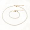 Accessories, Fashion Personality Simple Pearl Necklace Collarbone Chain European and American Pearl Necklace Bracelet Set N1888