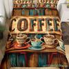 Coffee Duvet Cover Queen King Cartoon Coffee Drink Cup Print Bedding Set Coffee Lover Comforter Cover Modern Brown Quilt Cover