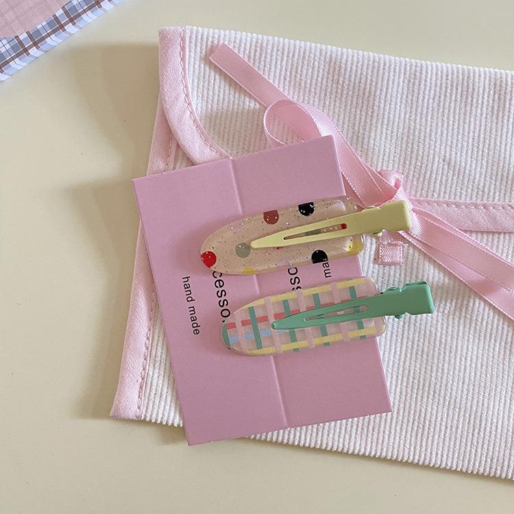 2/3/4 יחידות פשוט סאקורה ורוד קליפ שיער ללא תפרים סדין אצטט לנשים ללא כיפוף פוני קליפ סיכות ראש סיכות שיער כלי לעיצוב שיער