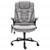 VidaXL Chaise de bureau de massage gris clair similicuir daim 20578