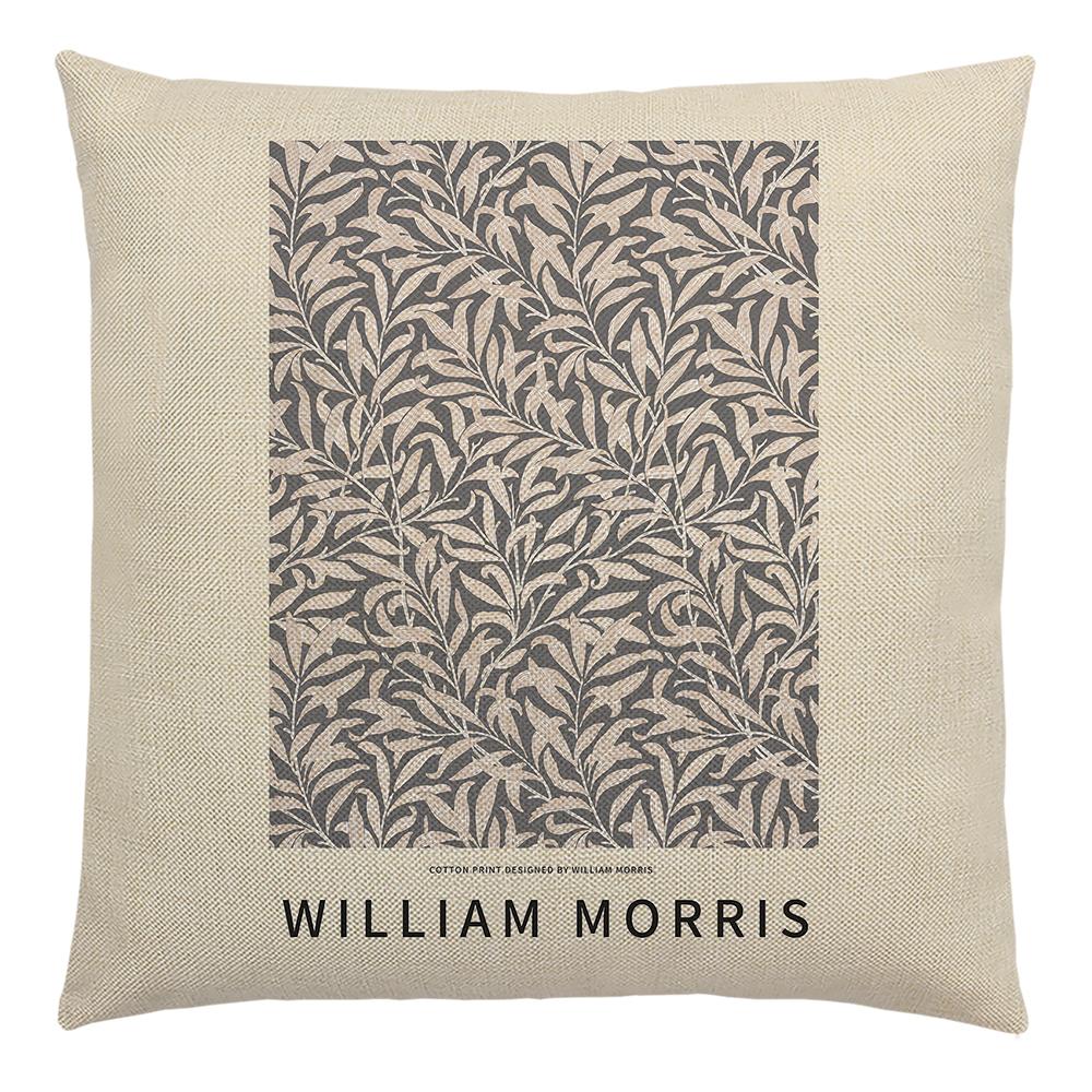 William Morris Painting Cushion Cover for Sofa Throw Pillow Cover Vintage Linen Pillow Case Home Decoration Leaf Plants Printing