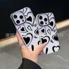 White Love Applies To iPhone15promax Mobile Phone Case Apple 16 Electroplated Photo Frame 14/13 Protective Case 17