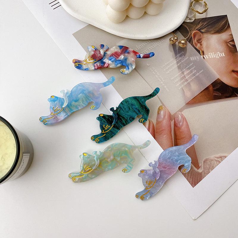 8cm Korean Cute Cat Cartoon Duckbill Hair Clip Hairpin for Bangs