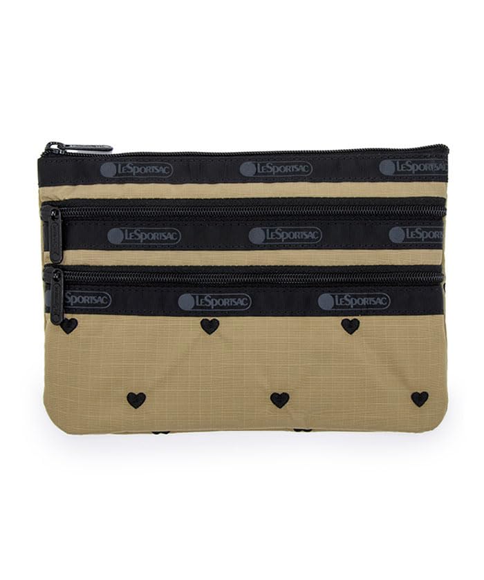 

Чехол 3ZIP Mocha Black Heart Embroidery [LeSportsac] [Официальный] COSMETIC/7158