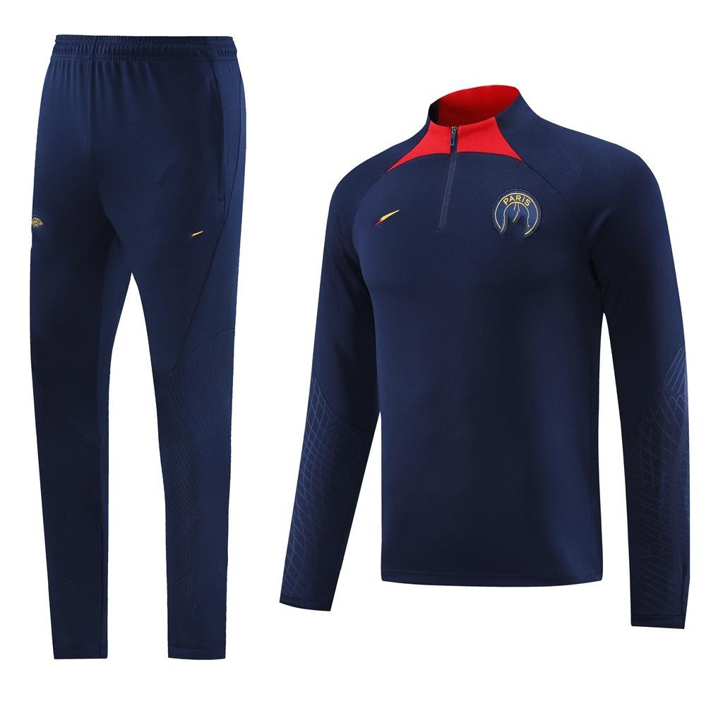 Half-Pull Long-Sleeved Set, Football Jersey, Training Jersey, Appearance Jersey, Casual, Breathable, Comfortable And Fashionable