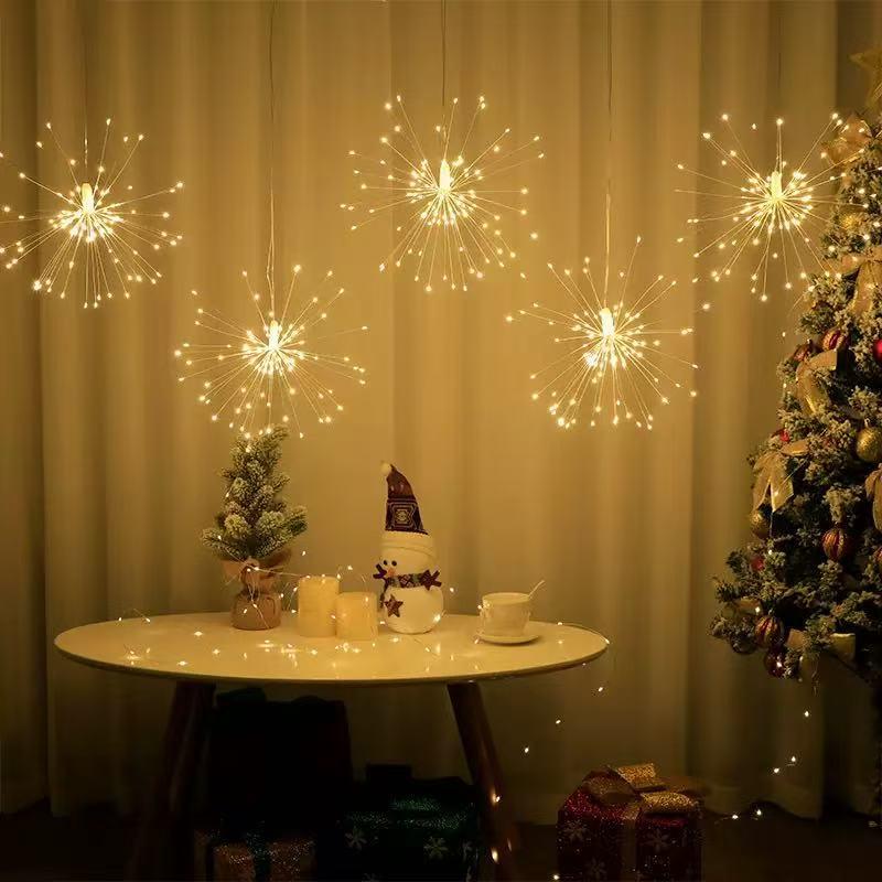 Solar Firework Light Strip for Christmas Courtyard Decoration