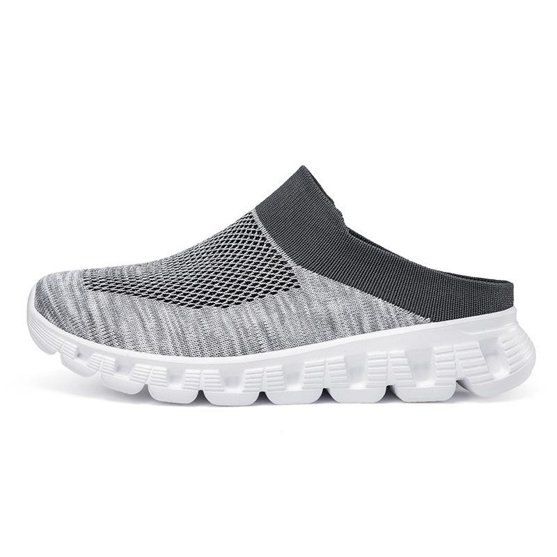 New Fly-woven Socks Shoes Couple Sports Shoes One-pedal Bag Head Shoes Casual Shoes Men's Shoes Large Size Foreign Trade