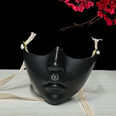 Chinese Style Hand-Painted Full Face Mask for Women - Perfect for Masquerades and Hanfu Accessories