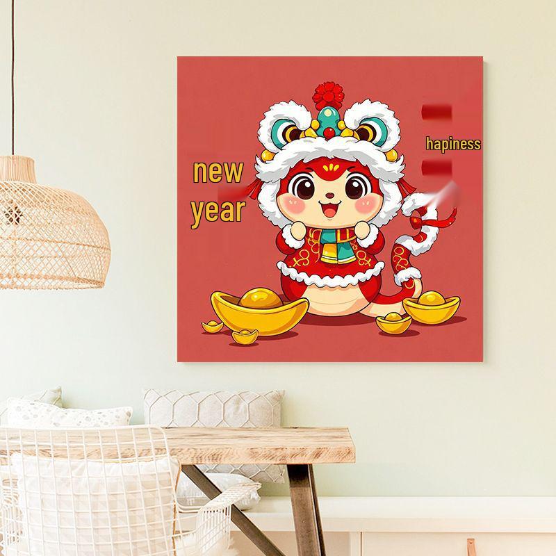 2025 Year of the Snake DIY Hand-Painted Acrylic Decompression Painting Kit