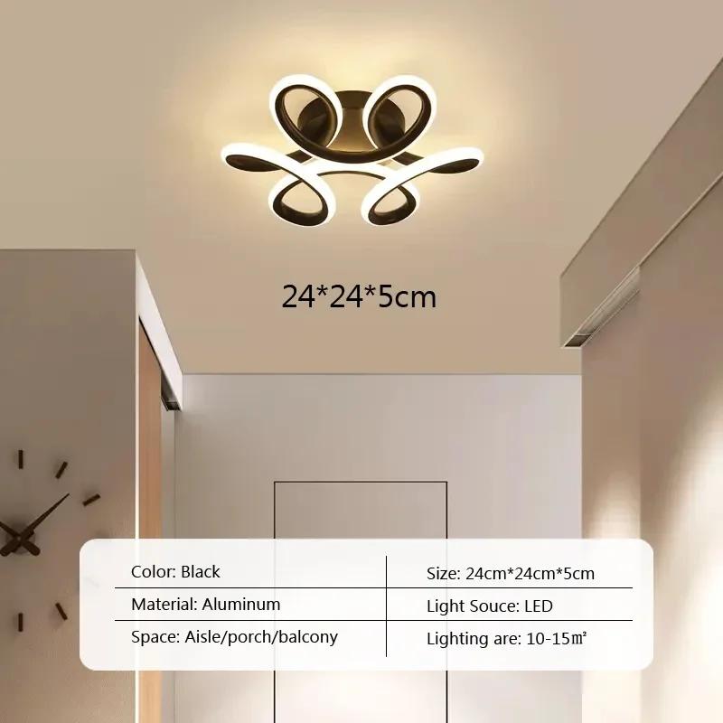 Plafoniera cu LED pentru dormitor, coridor, vestiar, culoar, balcon, plafoniere, decorare heme, corpuri de iluminat pentru interior, luciu