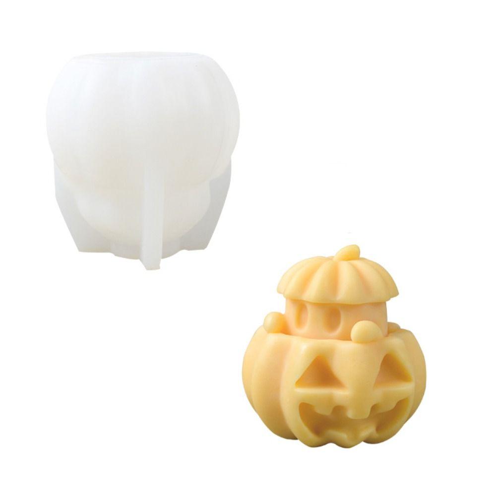 Halloween Ghost Pumpkin Mold 3D Soap Mould Epoxy Resin Candle Mold  Home Decor