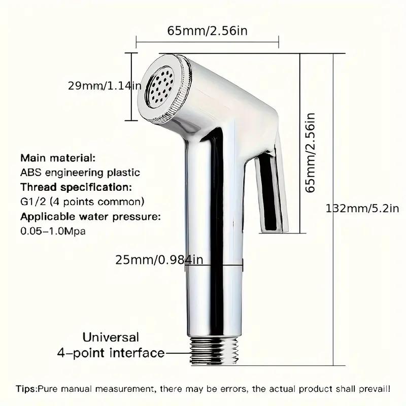 Bathroom Accessories 1 piece set Household Handheld Shower Set Toilet Spray Gun Toilet Booster Flusher Nozzle Handheld Spray Gun