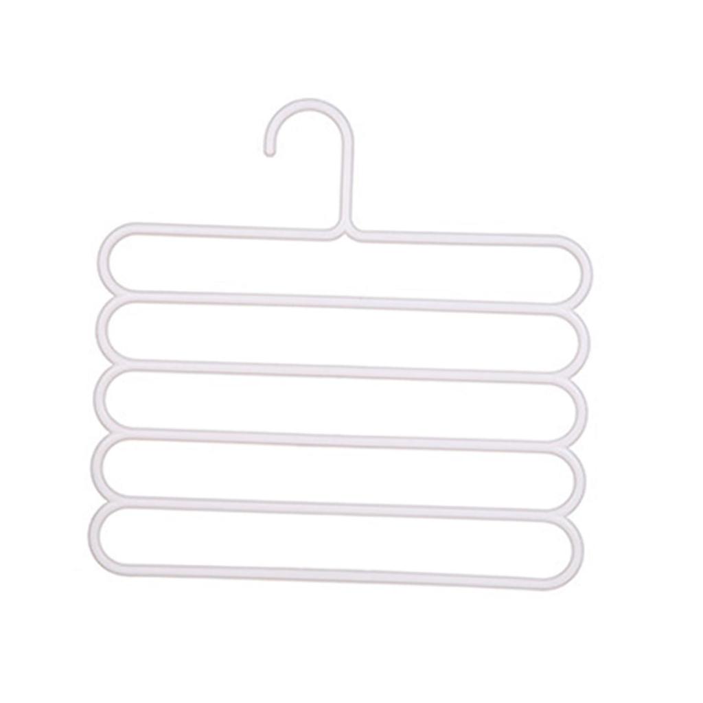 5 Layers Trousers Pants Hangers, Multifunctional Clothes Organizer, Space Saving,