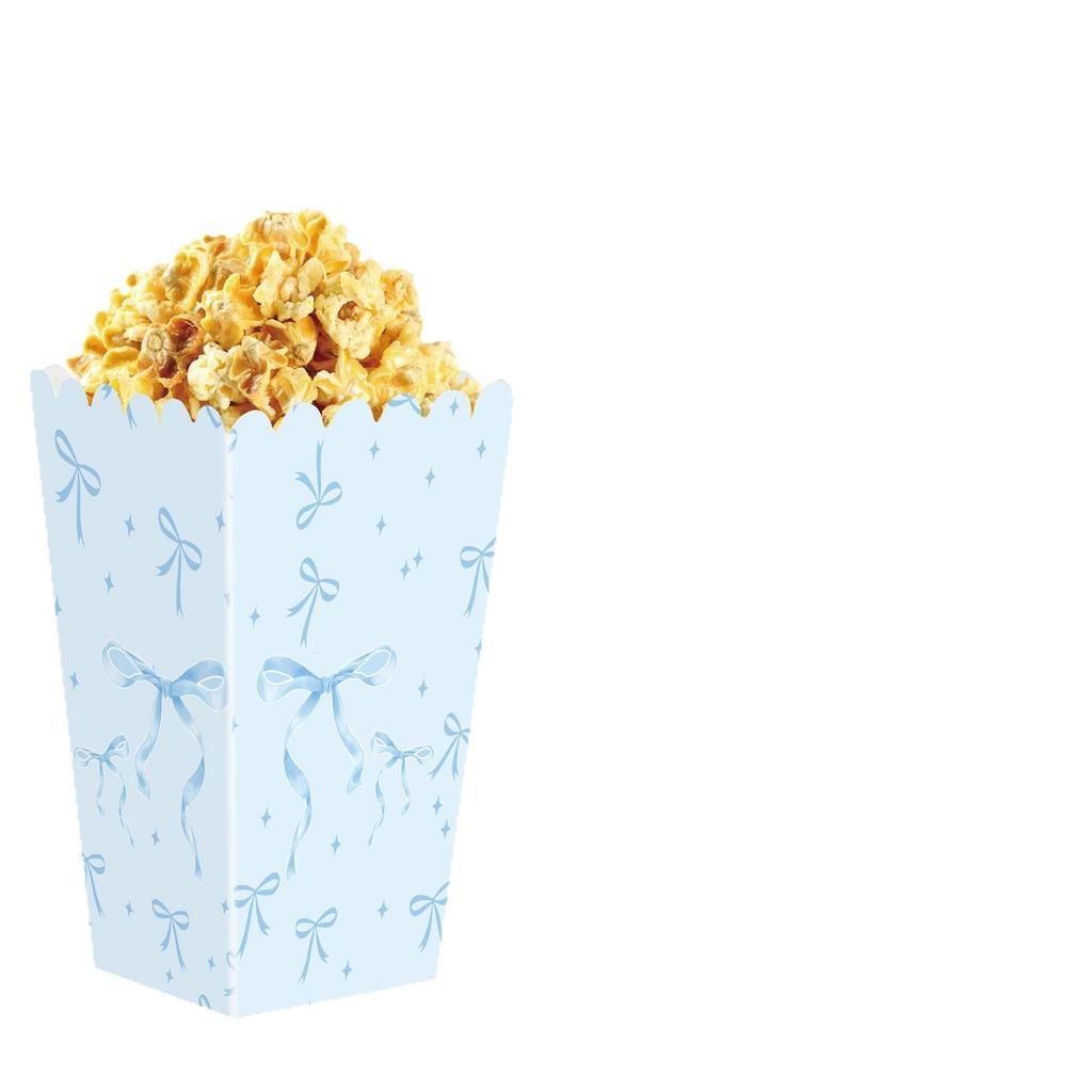 Różowy I Biały Łuk Zastawa Stołowa Scena Dekoracyjna Pudełko na Popcorn Pudełko na Przekąski Karton Pudełko na Cukierki