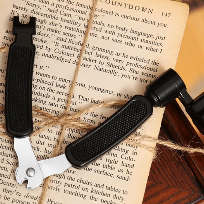Multifunctional Guitar String String Pin ABS Stainless Smooth Convenient for Professionals and Home Live Black 3-in-1 Winder, Winder, Nipper, Remover,