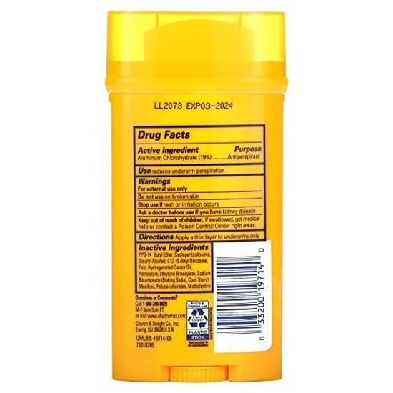 Arm Hammer ULTRAMAX Antiperspirant Deodorant Invisible Solid Unscented 2.60 oz
