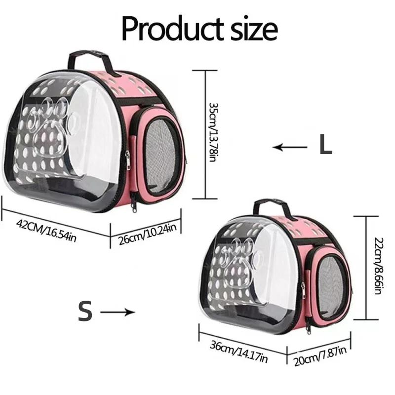 Cat Carrier Bag Outdoor Pet Shoulder bag Pet Dogs Cats Portable Breathable Collapsible Travel Cat Carrier Bag small dog