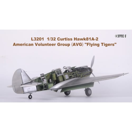 Great Wall Hobby 1/32 AVG Hawk 81A-2 Flying Tigers Plastic Model L3201 Molded Color