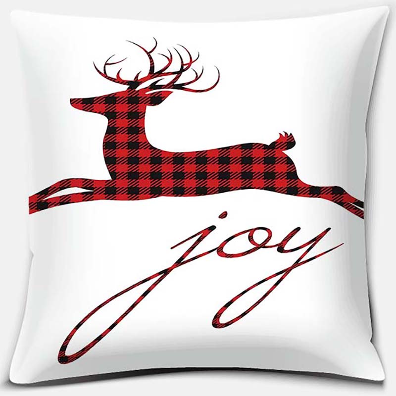 Christmas Gifts, Santa Claus, Deer, Christmas Greetings, Merry Christmas Series Pattern Pillowcase Party Pillowcase Decoration