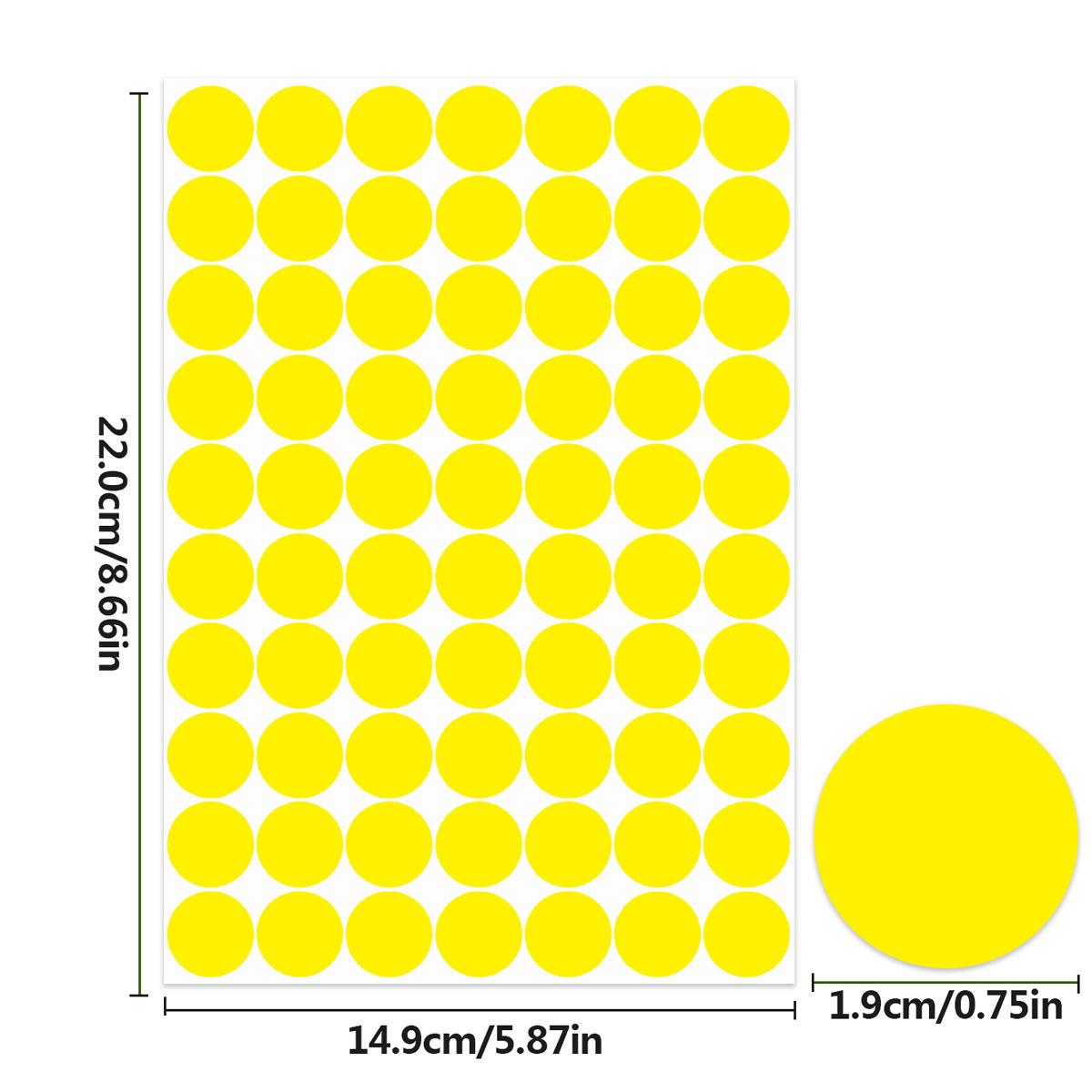 

10 шт. 19 мм Цветная самоклеящаяся этикетка в горошек Детский сад Рукописная Пустая Круглая Этикетка для запечатывания Креативная наклейка