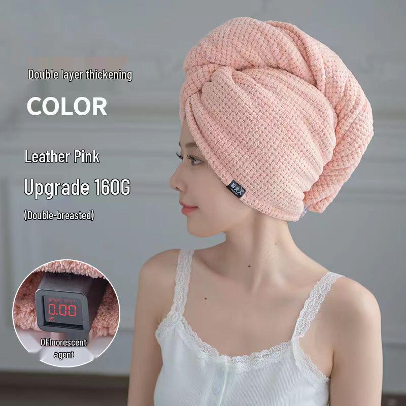 Damska Gruba Chłonna Czapka do Suszenia Włosów na Jesień/Zimę do Kąpieli i Prysznica