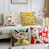 Manga Anime T-Turbo Granny Cat Comfortable Soft Pillow Case for Sofa Living Room Home Office Decor and Protective Covers