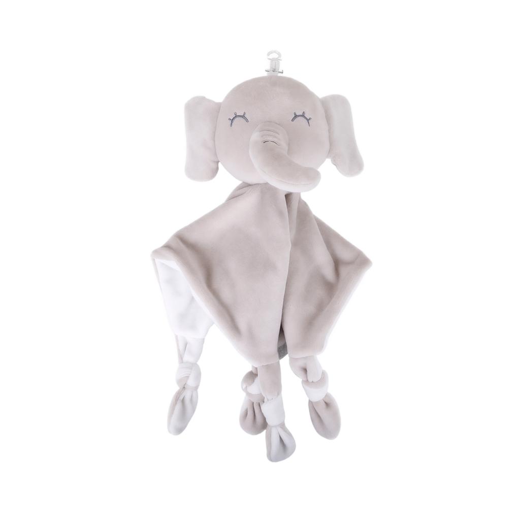Soft Baby Blanket with Built-in Rattle - Comfort Toy for Infants