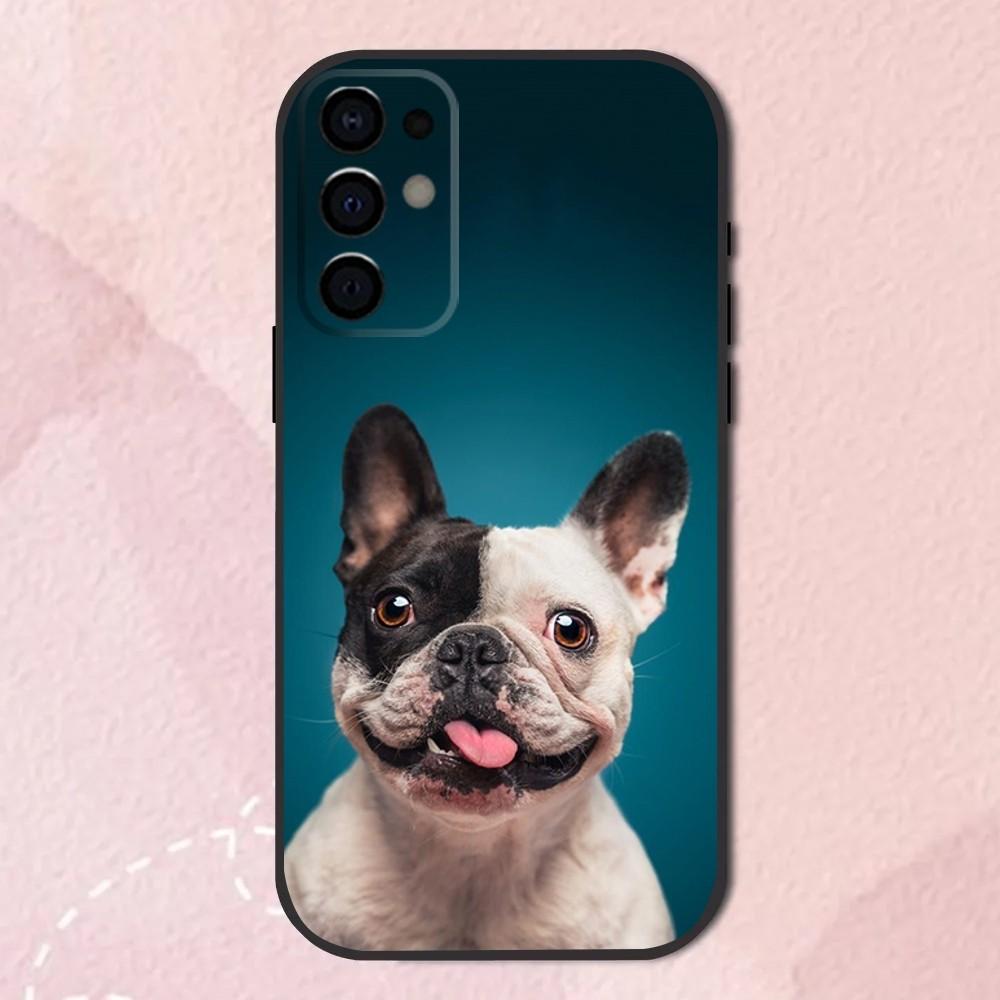 French Bulldog Dog Pet Phone Case For Samsung S24,S21,S22,S23,S30,Ultra,S20,Plus,Fe,Lite,Note,10,9,5G Black Soft Shell