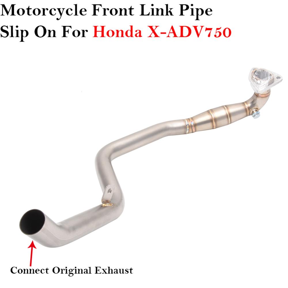 Full System Motorcycle Exhaust Escape Muffler Connect Original Tube Header Front Link Pipe cheap For Honda X-ADV 750 X ADV750