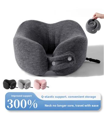 Travel Neck Pillow Airplane Sleeping Pillow Neck Support Pillow Portable Memory Foam U-Shaped Pillow