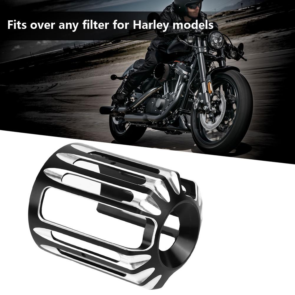 CNC Aluminum Motorcycle Oil Filter Cover for  Sportster XL 883 Dyna Softail Touring Unive