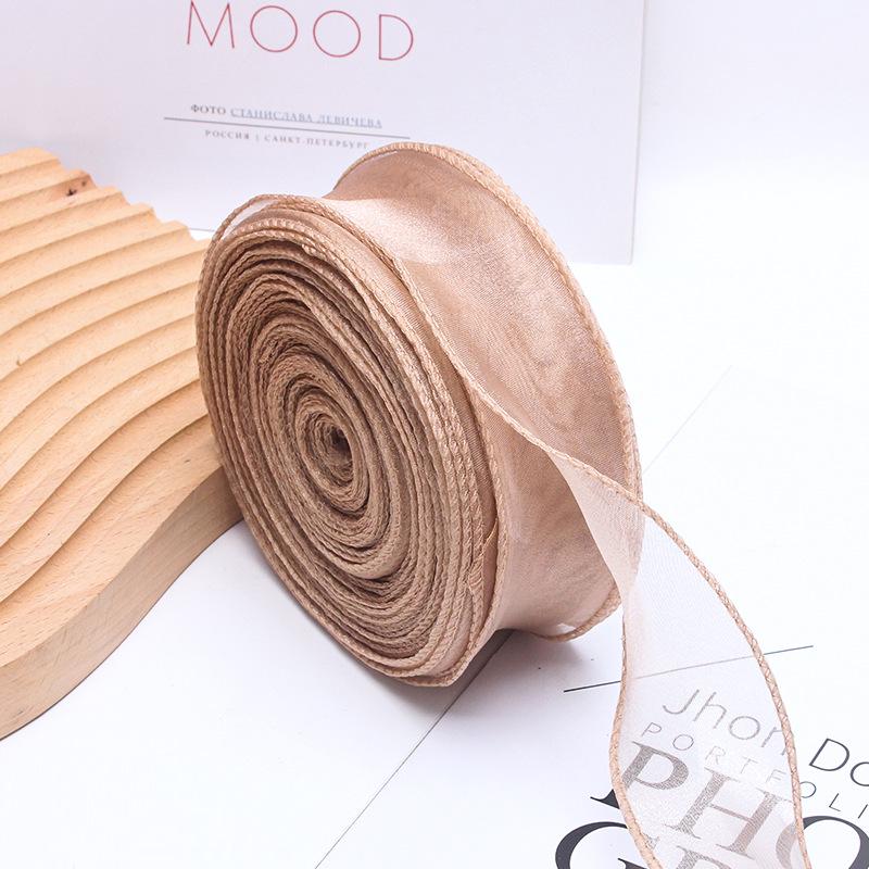 Coreless Iridescent Fishtail Satin Ribbon for Bouquet Packaging