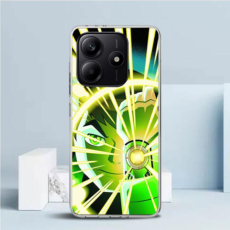 Cartoon Ben 10 Phone Case For Xiaomi Redmi Note 15 14 14S 13 12S 12 Pro Plus 11S 11 11T 11E 10S 10 + Soft TPU Back Cover Redmi N