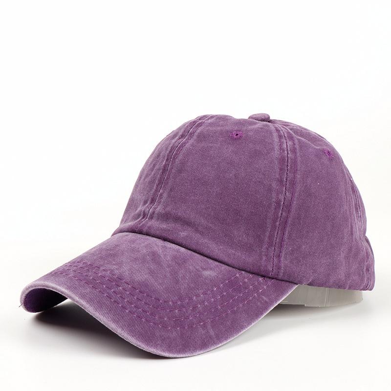Baseball Cap Women'S Literary Retro Outdoor Soft Top Black Hat Summer Antique Men'S Washed Cotton Cap